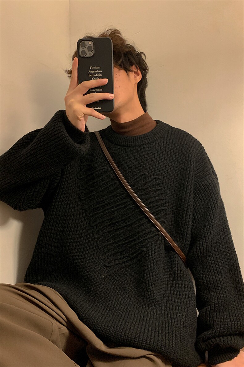 8XL-M特大码毛衣男高品质加厚宽松胖子毛衣针织衫MY1201P58控78,男装针织衫/毛衣,电商D206-1