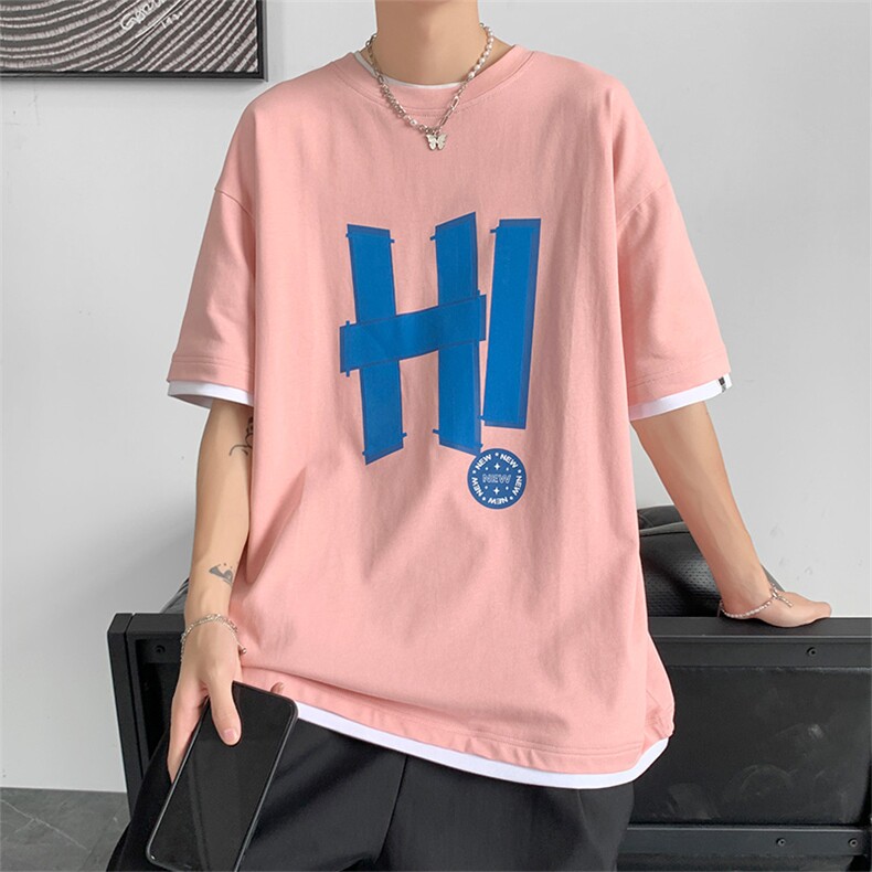 夏季新款男士短袖T恤港风时尚舒适百搭青春帅气潮牌TC3129-P30,男装T恤,星座717