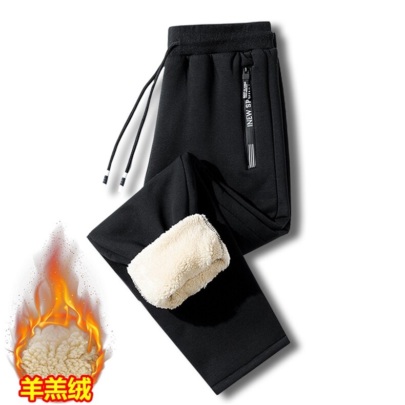 超厚羊羔绒裤子男冬季加绒加厚特厚棉裤秋冬款运动卫裤男士休闲裤,男装休闲裤,星座410-7