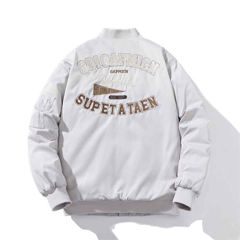 现货三色带帽可拆卸秋冬飞行服棉服情侣装夹克,男装棉衣,电商A105