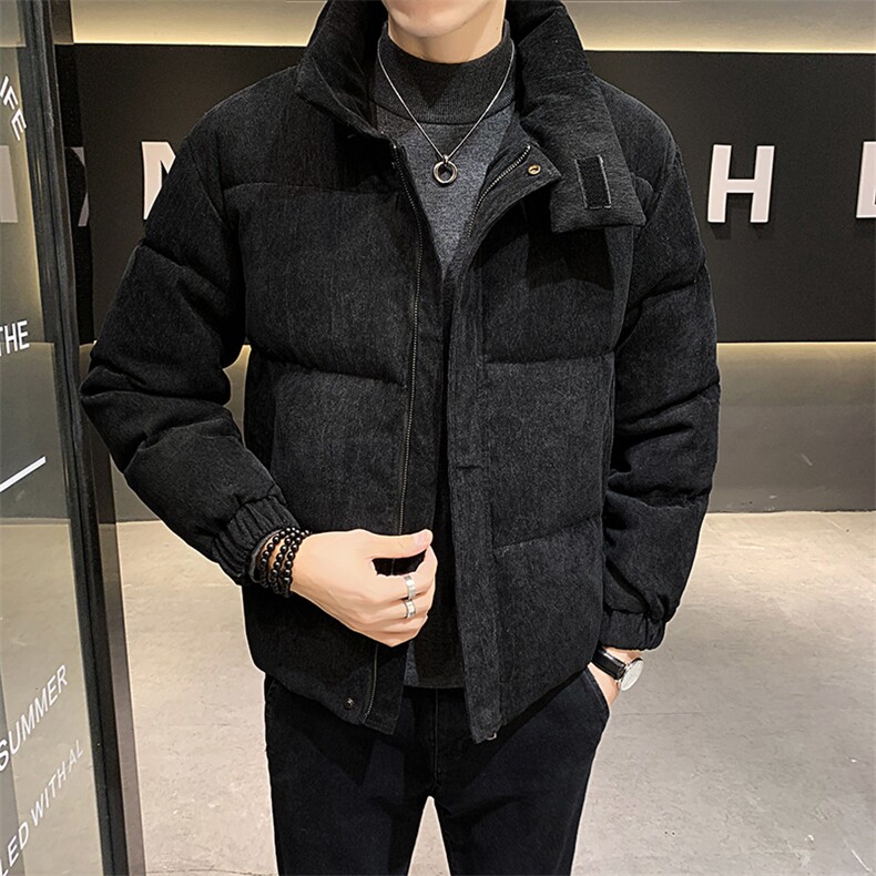 2023冬季新品男装灯芯绒棉衣加大加厚面包服灯芯绒保暖棉衣,男装棉衣,电商B248
