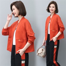 时尚休闲开衫卫衣外套女宽松显瘦百搭长袖上衣春秋新款韩版潮流，女装卫衣/绒衫，依恋蒂丝