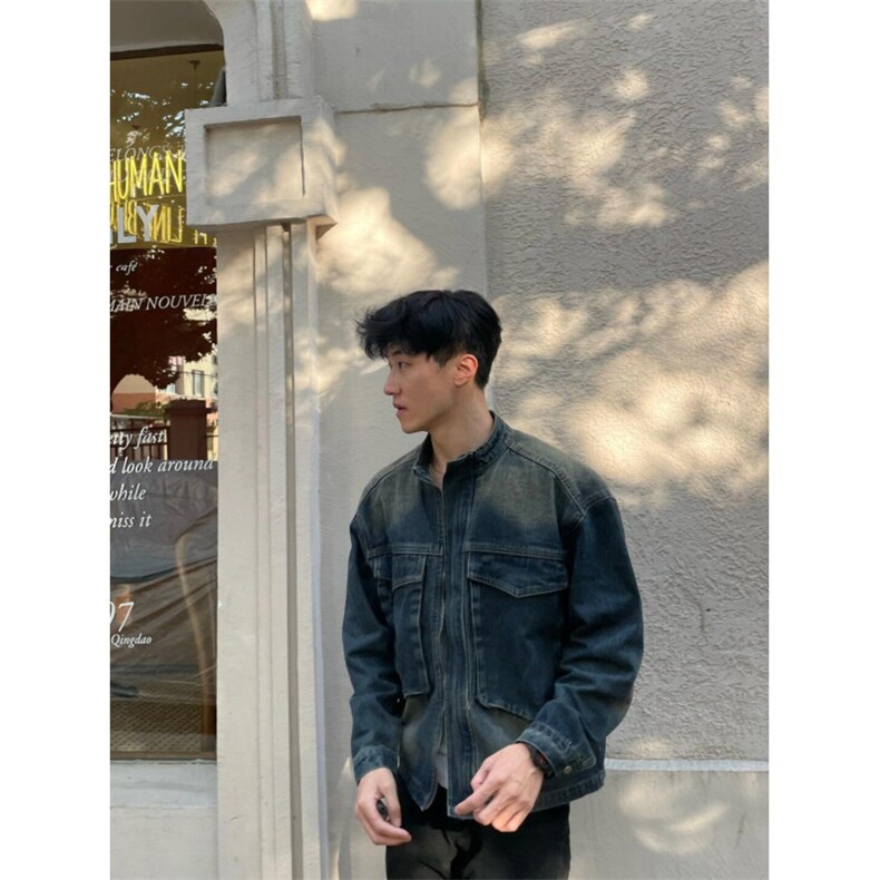 【有货】cleanfit美式复古牛仔外套男款春秋高级感痞帅JK01LL-P78图片