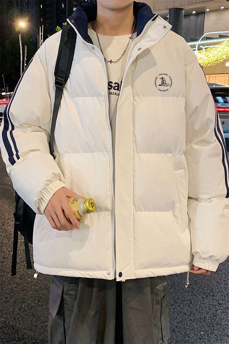 量大优可提供视频冬棉衣立领条纹HD019-1-MF5223-P75,男装棉衣,电商019-1