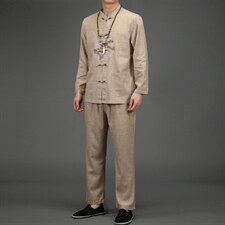 BETZ907钱塘2020-2风亚麻唐装男士中老年男装中老年套装P105,男装中老年男装,钱塘207-2