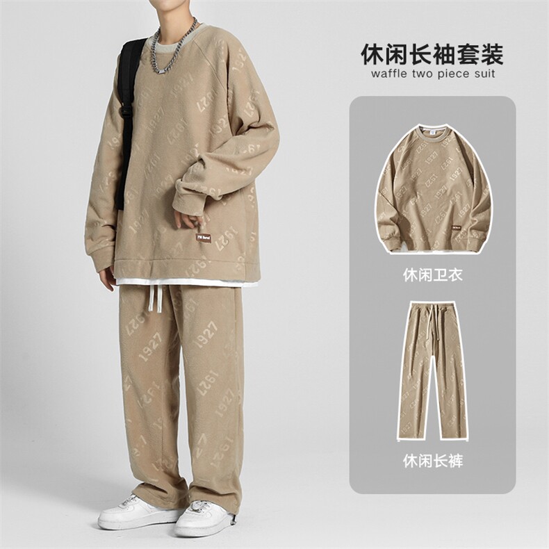 新款男百搭设计感摇粒绒 日系无影墙套装VE2014+CK2315-P90控138图片