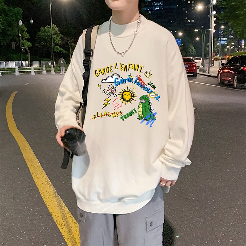 M18219-P45 加绒款-P65半高领毛衣男士大码针织衫男毛线衣男图片