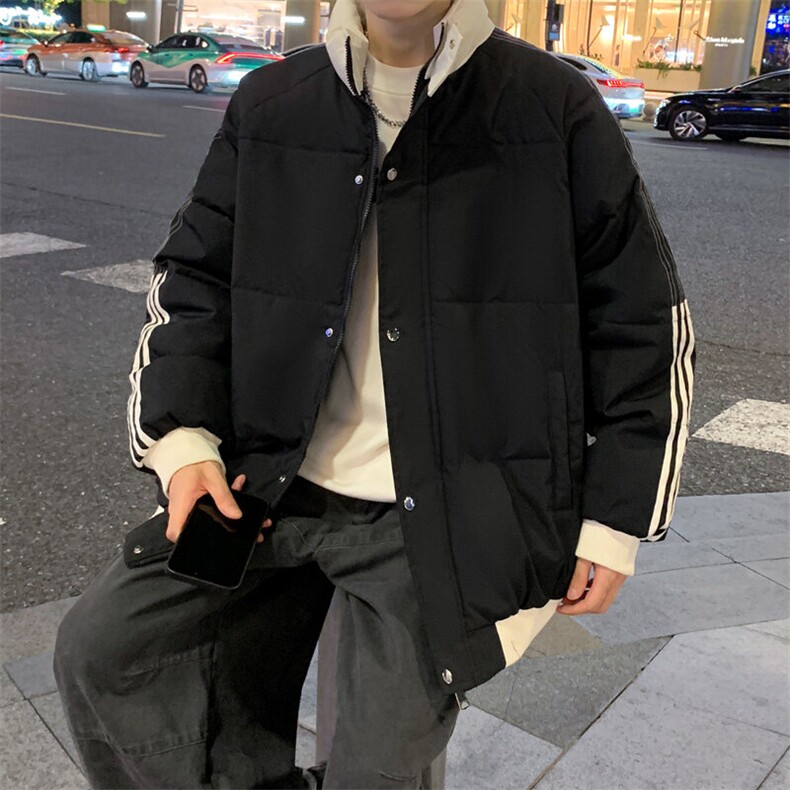 ！2025秋冬新款男士立领撞色棉衣百搭棉服外套MY200特P75,男装棉衣,电商B220
