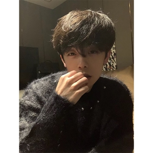 JY509-P69 圆领毛衣针织衫男潮牌帅气图片