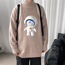 M18233-P45 加绒款-P65半高领毛衣男士大码针织衫男毛线衣男图片