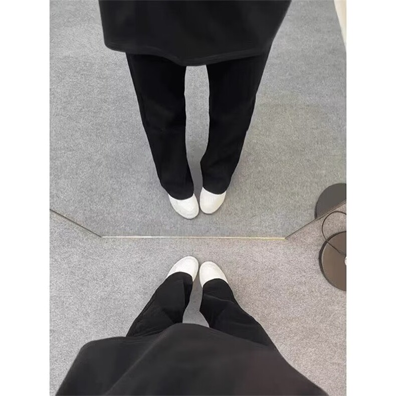 W10215-P38网图现货黑色牛仔裤显瘦修身直筒窄版弯刀微喇裤,男装牛仔裤,星座1608