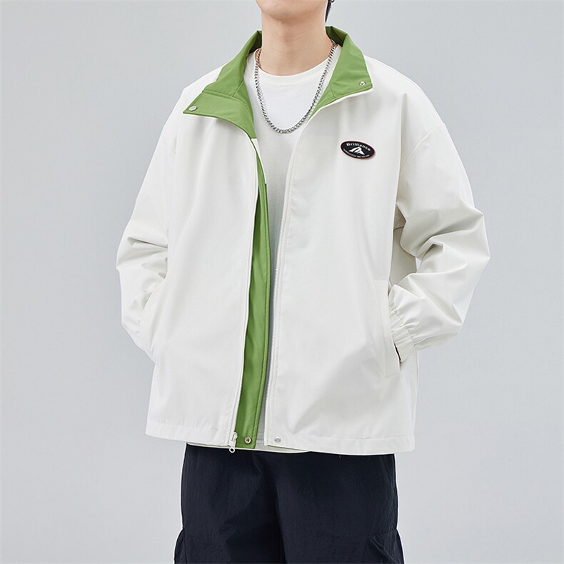 新款现货户外双面穿立领夹克男冲锋衣外套JK901-P75,男装夹克,星座1204-3