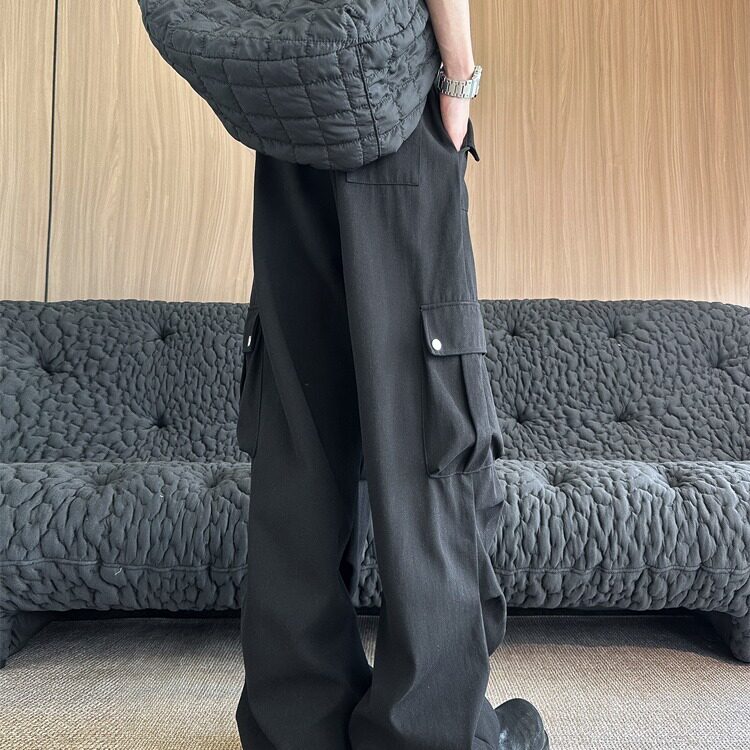 美式复古机能伞兵工装裤男女春秋季cleanfit潮牌直筒宽松阔腿裤子,男装工装外套,星座506A