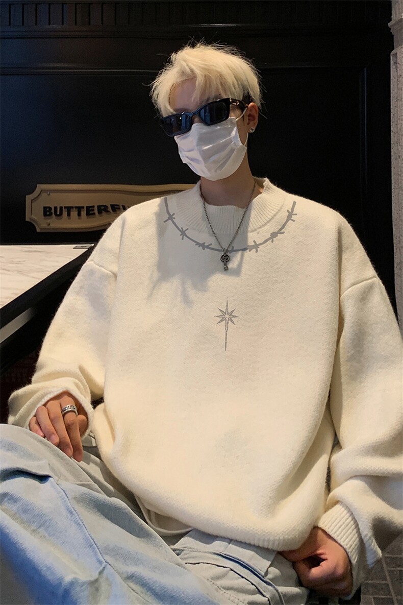 高质量！秋冬季半高领毛衣男加绒加厚线衣男针织衫男MY248-特p38,男装针织衫/毛衣,电商B367