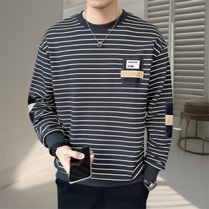 日系男潮流春秋卫衣长袖休闲百搭打底T恤衫TW2566-P58图片