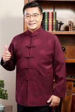 汉服老年人唐装爸爸秋冬爷爷外套夹克2024风男装YDC6001-P100，男装夹克，星座1105-3