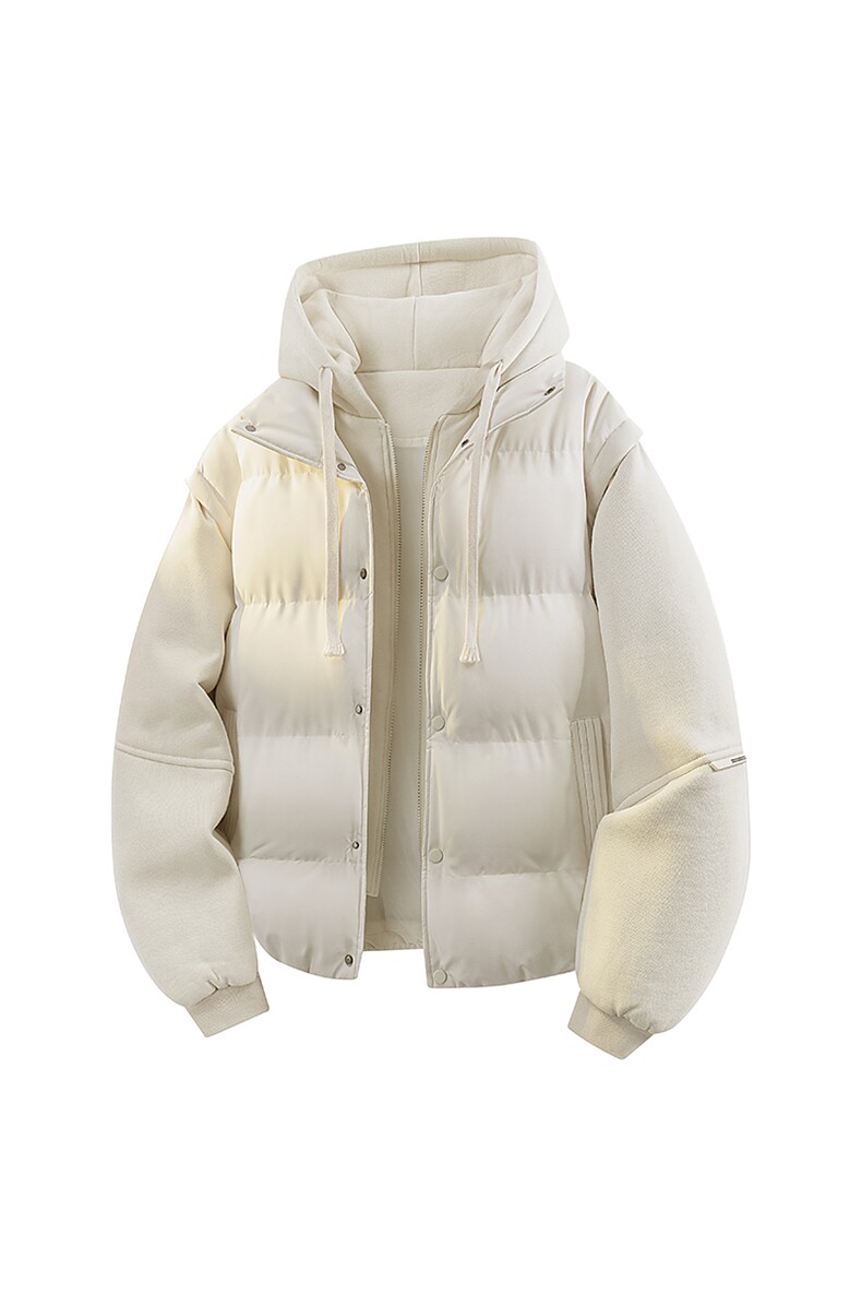 立体新款冬季羽绒棉服棉袄连帽假两件韩版宽松外套A436-2511-P85,男装棉衣,电商A436