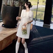 夏款蝴蝶结连衣裙,女装连衣裙,克丽丝汀娜