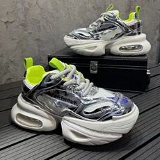 秋季新款男士厚底增高透气老爹鞋时尚休闲鞋男，男鞋休闲鞋，星座1407-6
