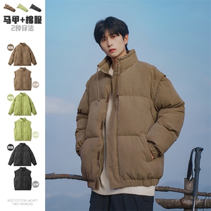 可拆卸袖子 D2130-TP130控价178 冬Cityboy两穿棉衣可二开外套男图片