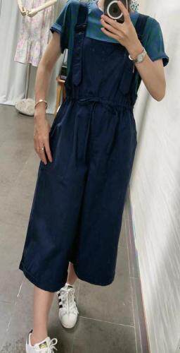 【现货】夏季新款花朵上衣搭配背带裤，女装，KEYI