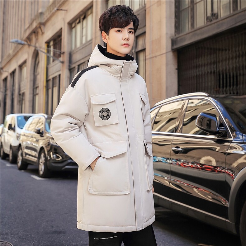 2020电商B247冬季新款情侣款白鸭绒羽绒服收口外穿流行MY020，男装羽绒服，电商B247