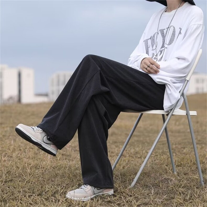 男秋季新款港风休闲裤灯芯绒布料K7107P32图片