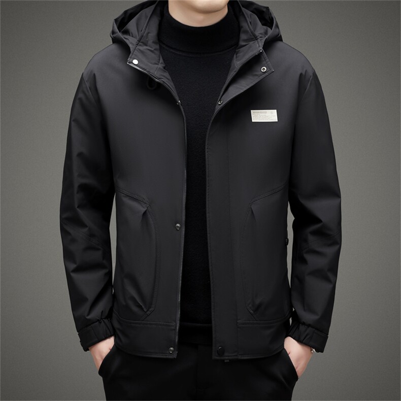BAMJ-8918钱塘2020-2中年男士冬季厚款商务休闲有帽羽绒服P220,男装羽绒服,钱塘207-2