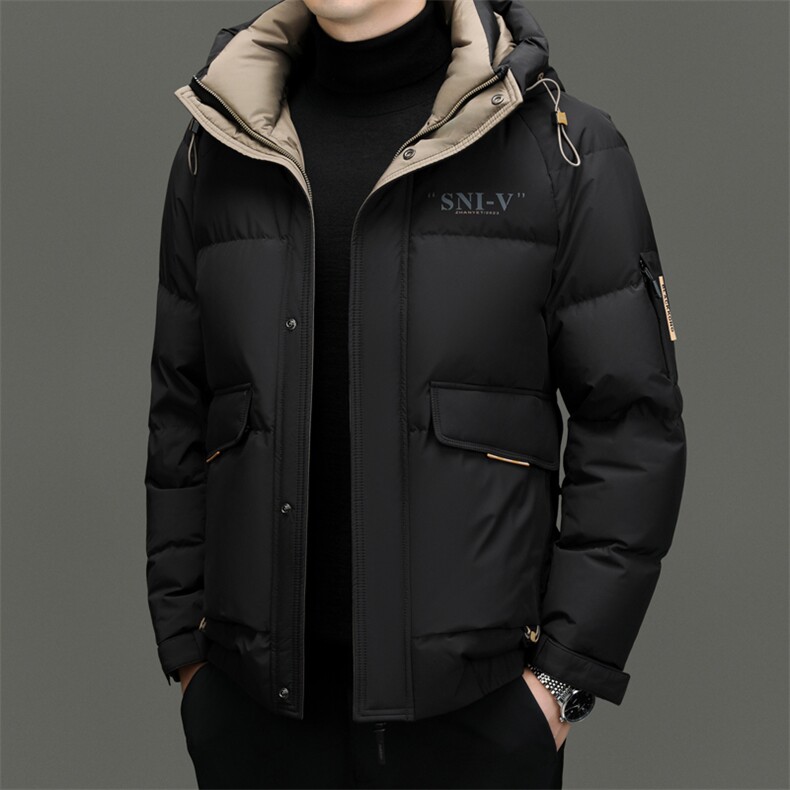 DF22334钱塘2020-2新款冬季时尚休闲有帽简约中年男士羽绒服P290，男装羽绒服，钱塘207-2