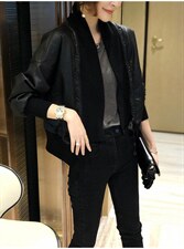 2022秋季新款欧货潮流高级感显瘦时尚百搭短款外套，其它，L·H·X