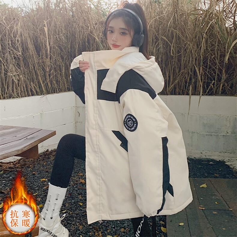 棉服工装韩系2025冬新款棉服女宽松学生服棉衣外套C585-P110,男装棉衣,星座911-2(原星座613-2）