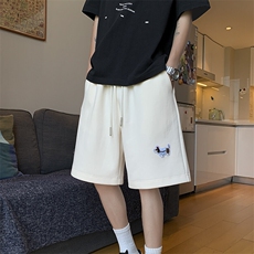 夏季新款腊肠狗绣标短裤65%棉35%聚酯纤维XZ604-DK813-特P25控48，男装牛仔裤，星座604