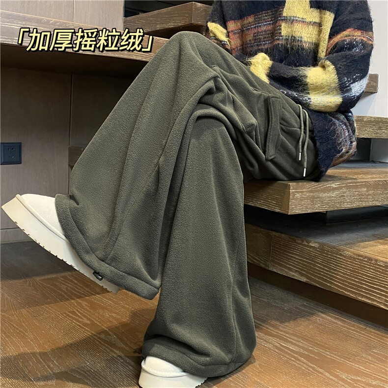 冬季新款加厚摇粒绒侧边大口袋保暖休闲裤B315-K25906-特p40控78,男装棉衣,电商B315