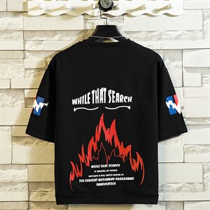 夏季T恤潮搭卫裤韩版宽松休闲帅气青少年时尚流行套装男F164P75图片