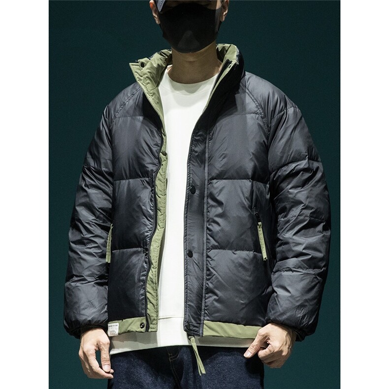 潮牌工装短款男士羽绒服鸭绒宽松加大码冬季新款加厚防寒服外套潮,男装羽绒服,星座1210-1