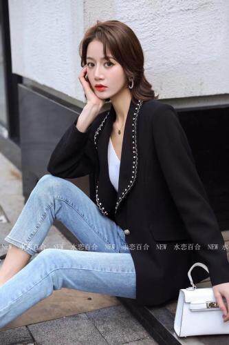 套装外套，女装职业装，水恋百合