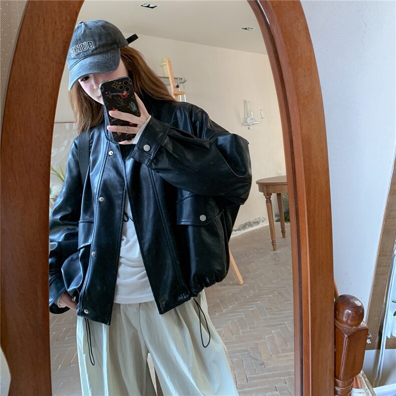 2025年秋季短款皮衣帽子可卸RE2C290-6869#-P185-K275,女装皮衣,蝶眷