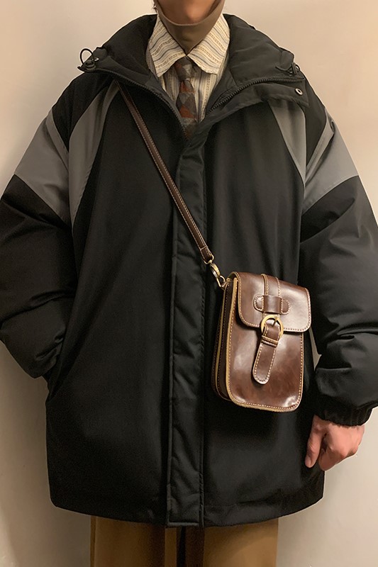 工装棉衣拼色外套加厚大码棉袄港风棉服日系1016-1W85P128K158,男装棉衣,星座1016-1（原电商B408-1）