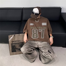 恤春季男时尚潮牌潮日常新款标准圆领简约青春流行短袖，男装T恤，星座716-3