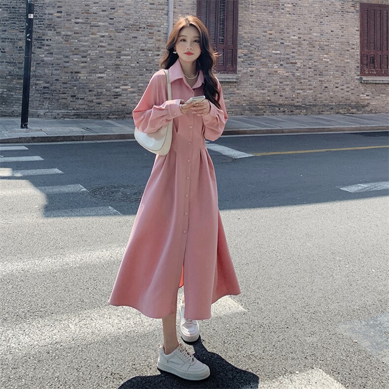 大货，送丝巾长款连衣裙P125-K198,女装连衣裙,2B113