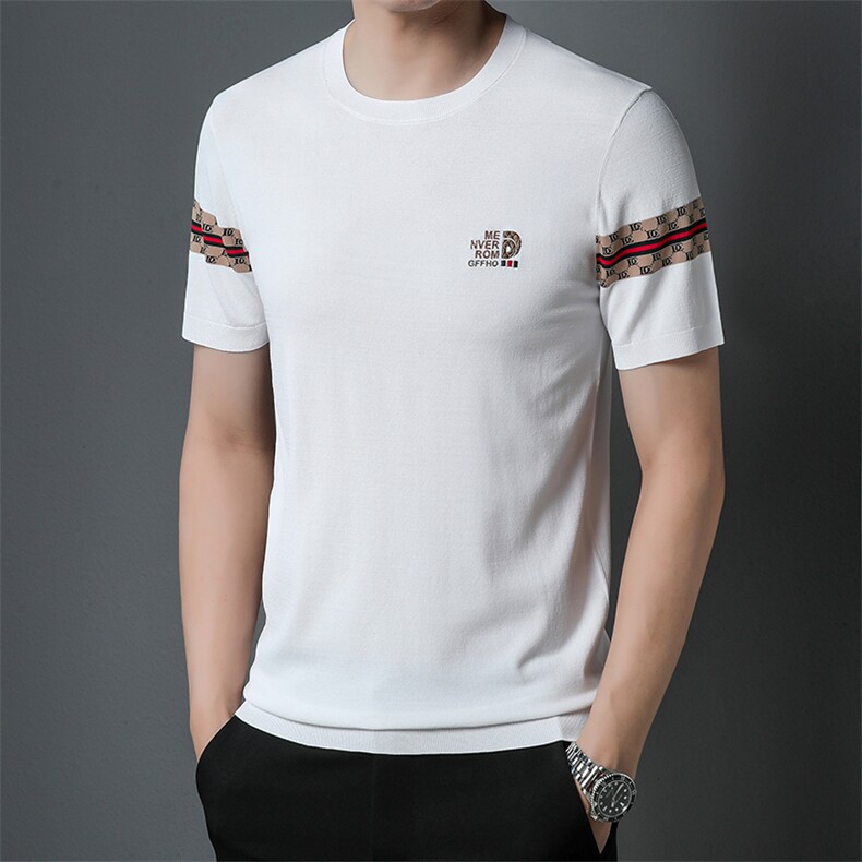 2023年夏新款高端时尚男士T恤P105，女装T恤，电商D223-1