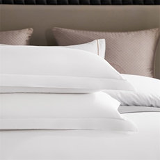 新款40S全棉飞边预留缩水款酒店民宿宾馆四件套一套可订制白色，床品套件，一起卖家纺