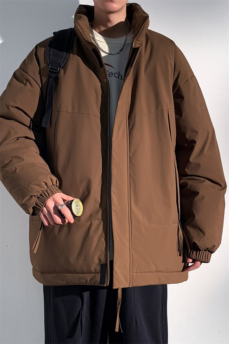 抖音得物港风棉衣宽松防风防水加厚棉袄面包服MYM23-8808-P75,男装棉衣,星座717