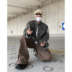 外套男宽松痞帅复古ins帅气牛仔夹克百搭美式春秋季JK89477-p75，男装夹克，星座1008