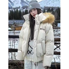 美式可拆卸帽子羽绒棉服毛领连帽棉衣外套情侣面包服Y930P110网图，男装棉衣，电商B245