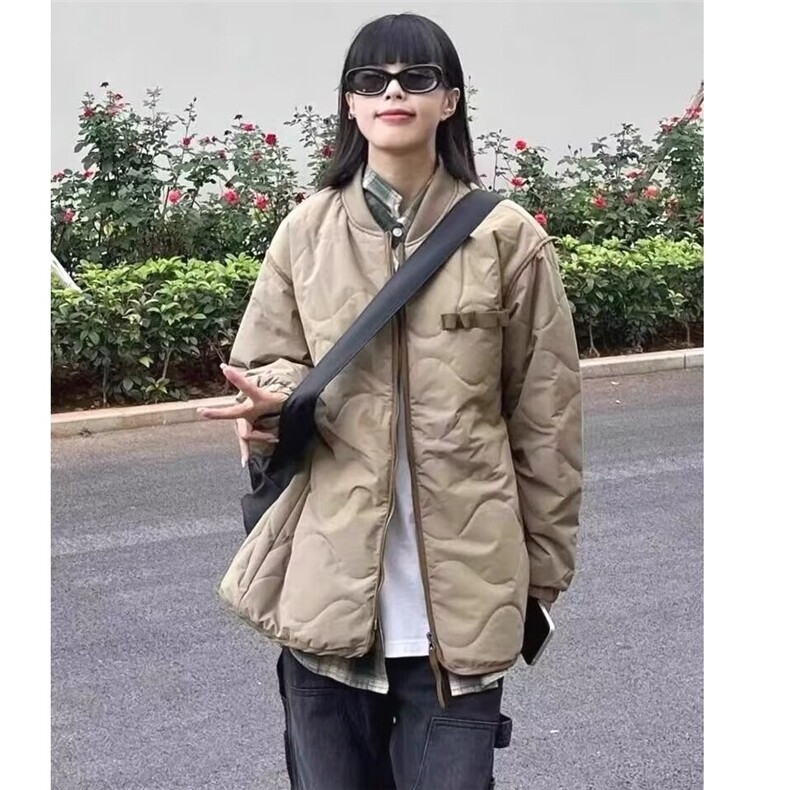 学院风时尚百搭棉服外套男女冬季新款撞色拼接潮流加厚保暖棉衣,男装棉衣,星座506A
