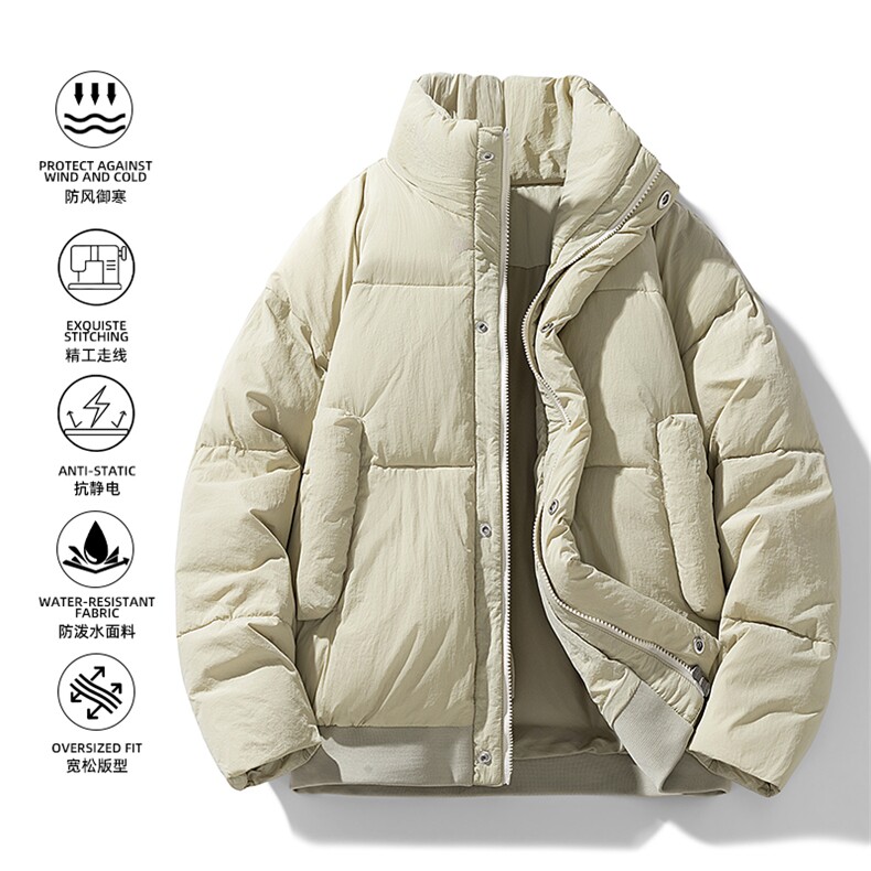 现货立领棉衣男士美式加厚外套潮牌工装棉服M0817-P83,男装棉衣,星座308B-2