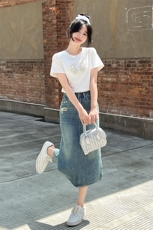 新款牛仔裙套装夏季两件套显瘦时尚潮流女装，女装套装/套裙，凯芙莉服饰