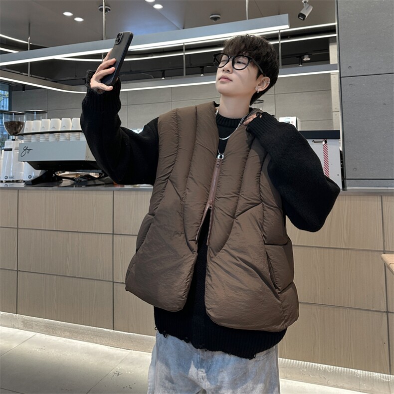 棉马甲背心男女韩版潮流保暖时尚2024冬季ins棉服外套MF276-P70,男装背心/马甲,星座412-2