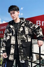 外套男春秋季男士韩版潮流男装连帽ins夹克衣服潮牌A436-D81-P95，男装夹克，电商A436